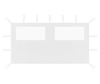 Pavilon oldalfal ablakokkal, fehr, 4x2 m