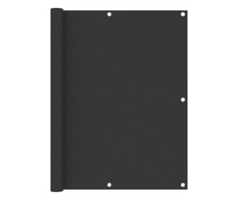 Balkonski zastor antracit 120 x 500 cm od tkanine Oxford