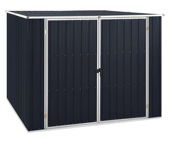 vidaXL Szrke kerti fszer, 195 x 198 x 159 cm, horganyzott acl