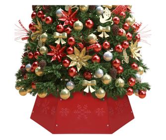 Karácsonyfa szoknya, piros, Ø68x25 cm