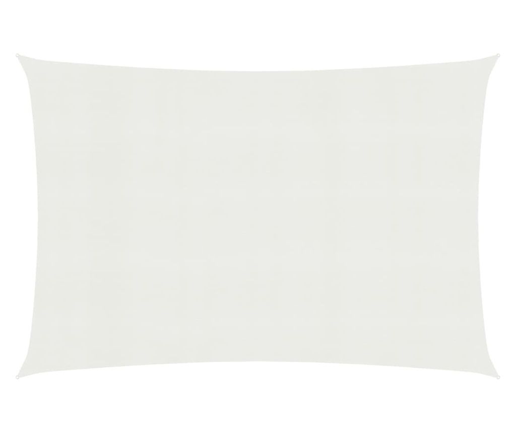 Pânză parasolar, alb, 3x4,5 m, HDPE, 160 g/m²