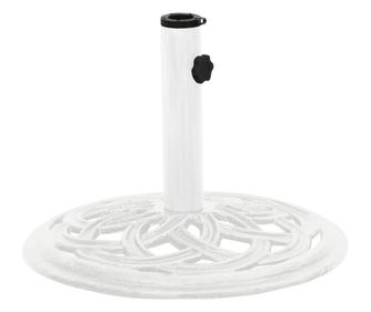 Bijela baza za suncobran, 44x44x31, lijevano željezo