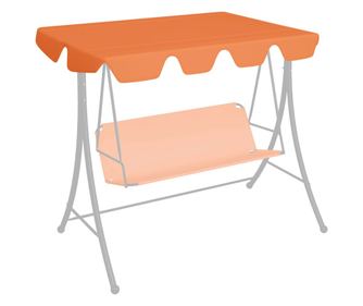 Резервно покривало за градинска люлка, оранжево, 150/130x70/105 см