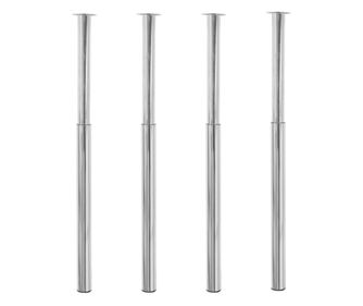 Teleskopske noge za stol 4 kom kromirane 710 - 1100 mm