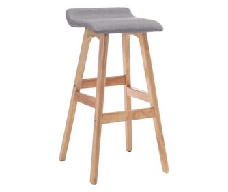 Barska stolica od tkanine svjetlosiva