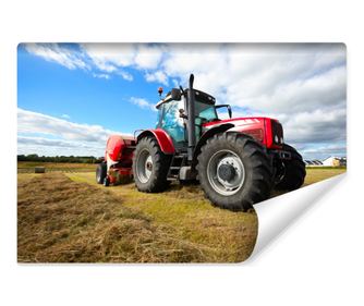 Fototapet pentru Adolescenti Tractor Rosu  315x210cm