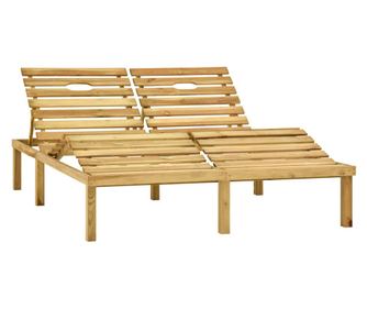 Dvostruki vrtni ležaljka, zeleno obrađeni bor