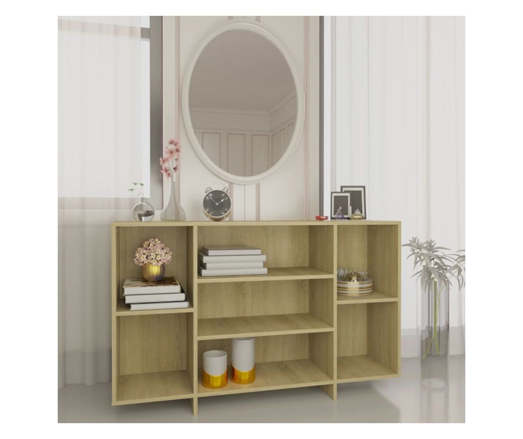 Sideboard, Sonoma Oak, 120x30x75 cm, Chipboard