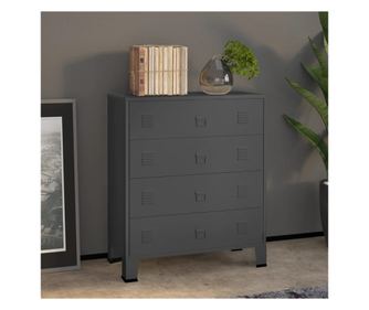 Industrijski omar s predali, antracit, 78x40x93 cm, kovina