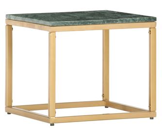 Stolić za kavu, zeleni, 40x40x35 cm, prirodni kamen, izgled mramora