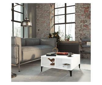 Stolić za kavu, bijeli, 60x60x30 cm, iverica