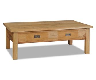 Konferenční stolek, masivní teak, 100x60x35 cm