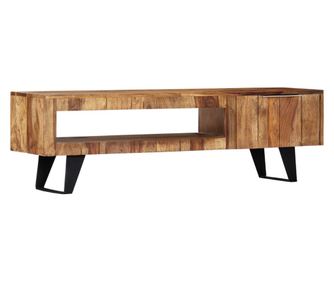 TV komoda, 140 x 30 x 40 cm, masivno drvo sheesham