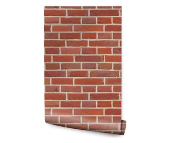 Tapeta Červená Cihla s 3D Efektem Imitace Stěny Dekorace do Obývacího Pokoje Nebo Ložnice v Moderním Stylu  53 cm x 10 m