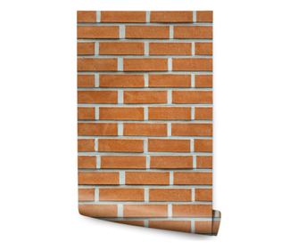 Tapeta 3D Efekt Cervených Cihel Trojrozměrná Dekorace v Moderním Stylu do Obývacího Pokoje Nebo Ložnice  53 cm x 10 m