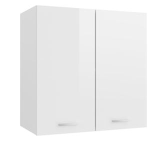 Viseći ormarić sjajni bijeli 60 x 31 x 60 cm konstruirano drvo