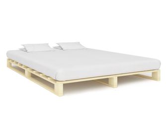 Okvir za krevet od paleta od masivne borovine 180 x 200 cm