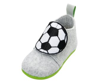 Детски пантофи, Playshoes, Футбол, сиви, 25