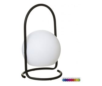 Lampa veioza outdoor Pia, multicolora, suport metalic, 18xH29.5 cm