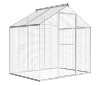 Zunanja ptičja kletka aluminij 178x122x194 cm