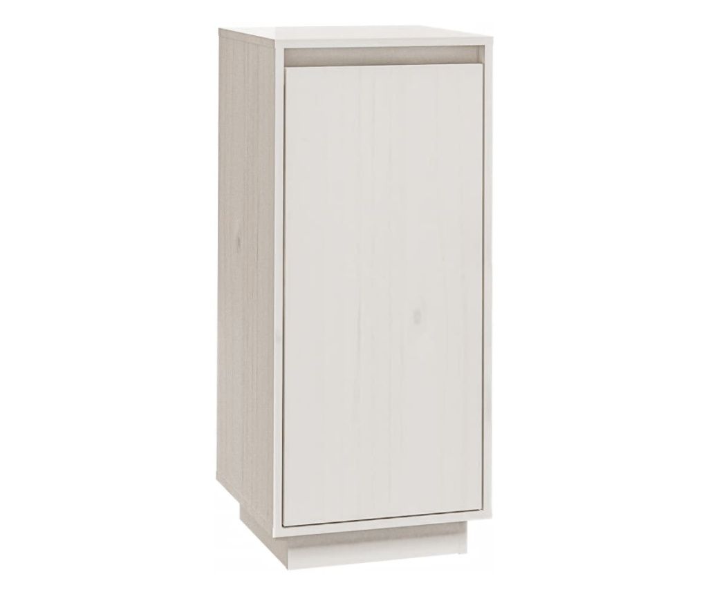 Ormarić za cipele bijeli 35 x 35 x 80 cm od masivne borovine 