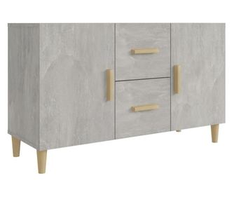 Komoda betonsko siva 100x36x60 cm inženirski les