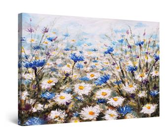 Tablou DualView Startonight Flori plapande, luminos in intuneric, 90 cm x 60 cm