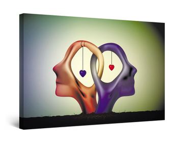 Tablou DualView Startonight Iubire si Comuniune, luminos in intuneric, 120 cm x 80 cm