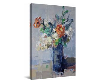 Tablou DualView Startonight Trandafiri in Vaza, luminos in intuneric, 120 cm x 80 cm