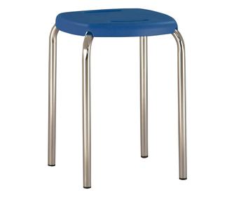 Scaun bucatarie Beetle Chrome, Albastru