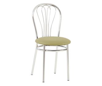 Stol kuhinjski Picard Chrome, olivno umetno usnje