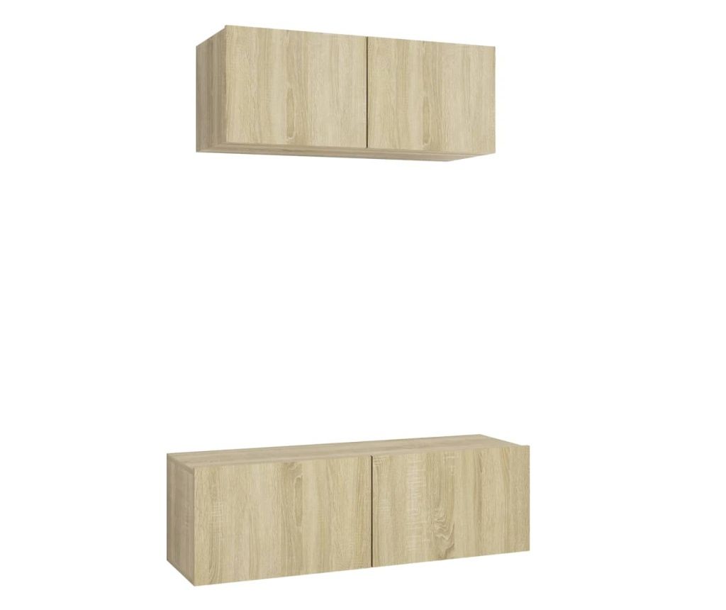 2-dijelni set TV ormarića boja hrasta sonome od iverice 
