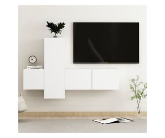 Set TV ormari, 3 komada, bijela, PAL