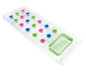 Saltea gonflabila pentru plaja si piscina, 1 persoana, 186x70 cm, multicolor