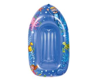 Saltea gonflabila pentru copii, de plaja si piscina, 110x70 cm, albastra