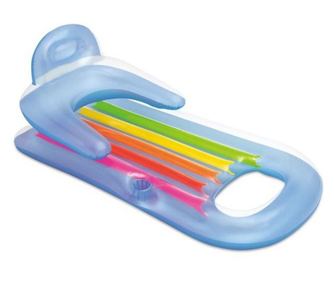 Saltea gonflabila pentru plaja si piscina, 1 persoana, 160x85 cm, multicolor
