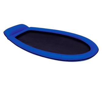 Saltea gonflabila pentru apa, plaja si piscina, cu plasa, 176x92 cm, albastra