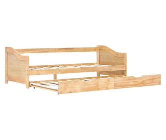 Okvir za krevet na razvlačenje od borovine 90 x 200 cm