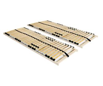 Lamelové rošty do postele 2 ks 28 lamel 7 zón 90 x 200 cm