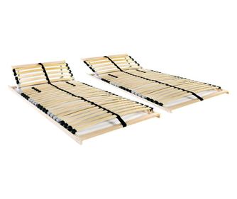 Lamelové rošty do postele 2 ks 28 lamel 7 zón 70 x 200 cm