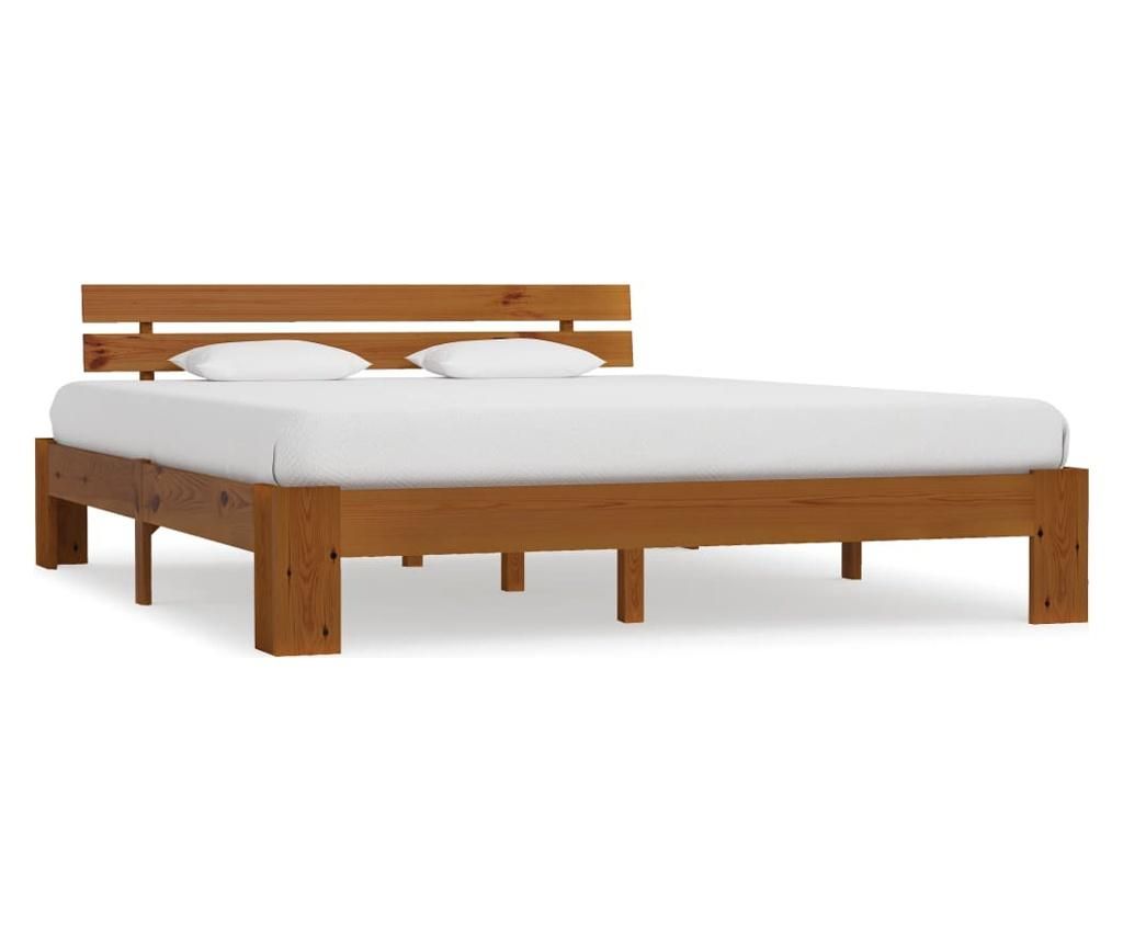 Okvir za krevet od masivne borovine boja meda 180 x 200 cm 