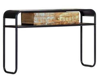 Konzolni stol od masivnog obnovljenog drva 118 x 30 x 75 cm