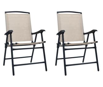 sszecsukhat kerti szkek, 2 db, krm, textiln