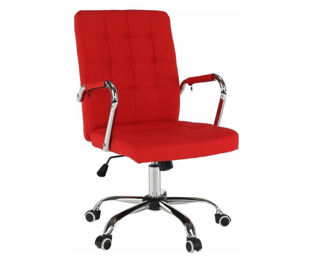 Pisarniški stol Morgen, rdeč, 50,5x64x102,5 cm