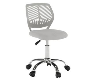 Szürke Irodai Szék Króm Lábbal Selva 40x40x86,5 cm