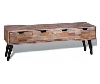 TV komoda s 4 ladice, reciklirano tikovo drvo