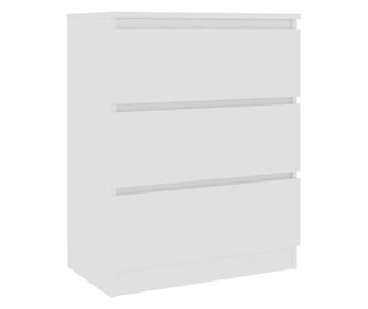 Komoda bela 60x35x76 cm konstruiran les