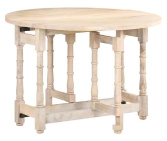 Blagovaonski stol okrugli 110 x 76 cm od masivnog drva manga