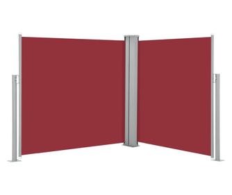 piros behúzható oldalsó napellenző 100 x 600 cm