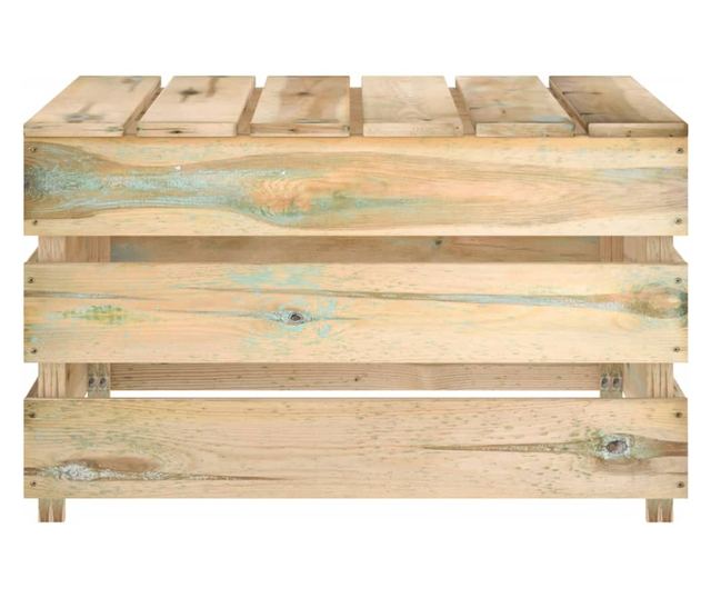 Vrtni stolovi od paleta, 2 kom., obrađeni bor